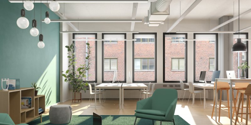 Bright office premise