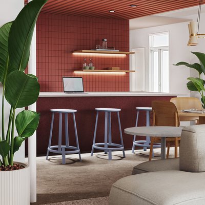 Area with barstools